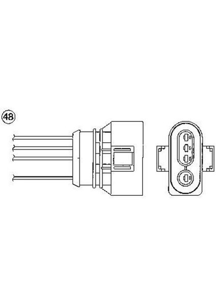 91623 Oksijen Sensörü Passat 99-00 2,8 V6