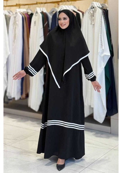 Şal Elbise Ikili Takım 6036 Siyah