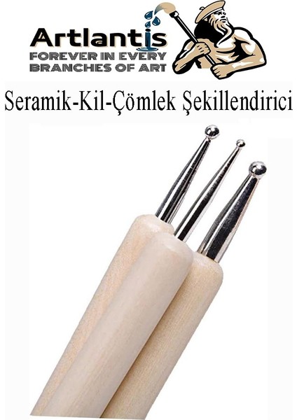 Seramik Kil Çömlek Şekillendirici 6 Lı 1 Paket Seramik Modelaj Oyma Seti Heykel Hobi Tasarım Deri Oyma Çizim Kalemi