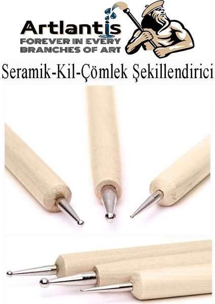 Seramik Kil Çömlek Şekillendirici 6 Lı 1 Paket Seramik Modelaj Oyma Seti Heykel Hobi Tasarım Deri Oyma Çizim Kalemi