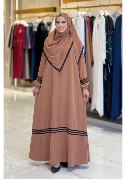 Şal Elbise Ikili Takım 6036 Taba