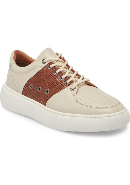 Bej Hakiki Deri Erkek Sneaker - E24I1AY56710-A25