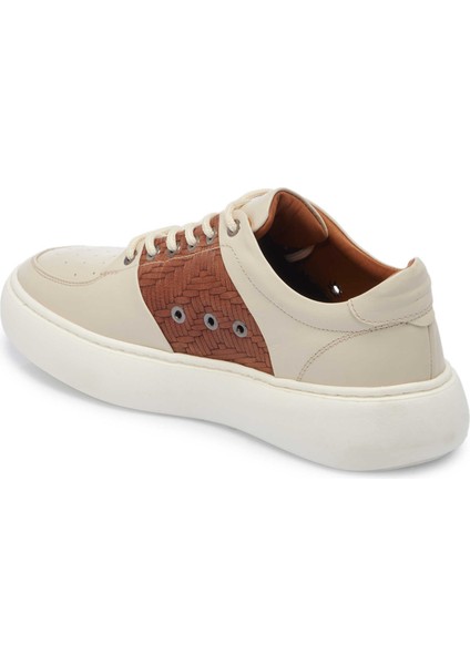 Bej Hakiki Deri Erkek Sneaker - E24I1AY56710-A25