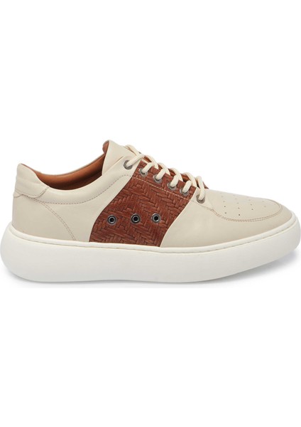 Bej Hakiki Deri Erkek Sneaker - E24I1AY56710-A25