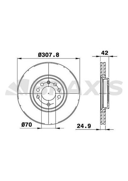 AE0062 Ön Fren Disk Aynası 5 Bijon Astra G H Zafira B Corsa D Corsa E Zafira B Adam 569061