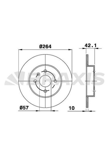 AE0186 Arka Fren Disk Aynası Astra H Meriva 1.6 16V.1.7DTI.1.8I 16V 05 03 Combo Tour 1.3 Cdtı 16V.1.4 569116