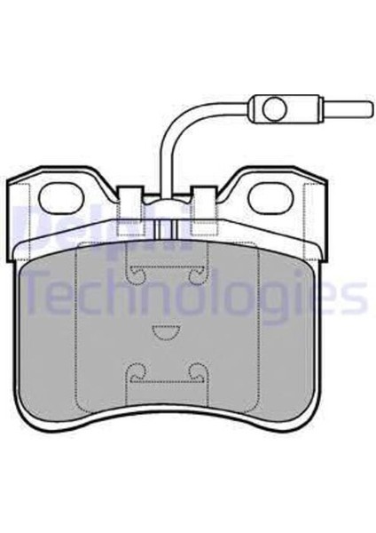 Delphı LP652 Fren Balatası Citroen Ax 04/91-03/97 Ön