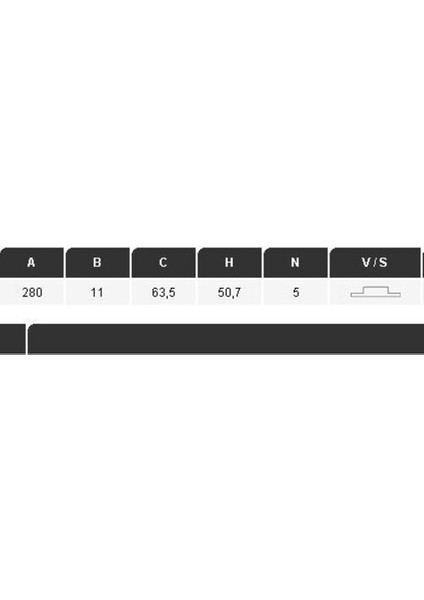 13528 Fren Diski Arka Cmax 10- Kuga 13- Tourneo Connect 13- Transit connect 13- 280×11×63,5 5 Bijon