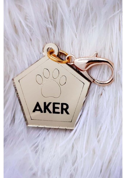 Luxury Küçük Irk Göğüs Isimliği Kaybolmaya Karşı Önlem 1 Adet Numaralı Künye Isimlik 1 Adet