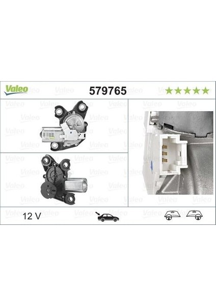 579765 Silecek Motoru Arka Partner / Berlıngo