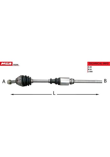 70294 Aks Sağ Abssiz Partner / Berlıngo 1.4