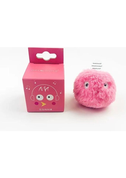 Luxury Sensörlü Peluş Kedi Oyuncağı 3 Farkı Ses Çıkaran Dokunmaya Duyarlı Eğlenceli Kedi Oyun Topu Pembe 1 Adet