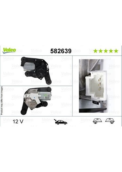582639 Silecek Motoru Arka Citroen C3 10.2009 09.2016 Silecek Motoru Binek