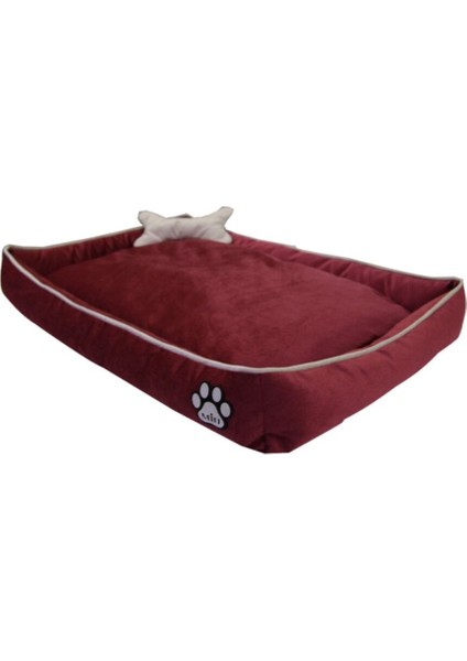 Luxury Miu Tay Tüyü Kedi ve Köpek Yatağı Mercan 15X40X60 cm 1 Adet
