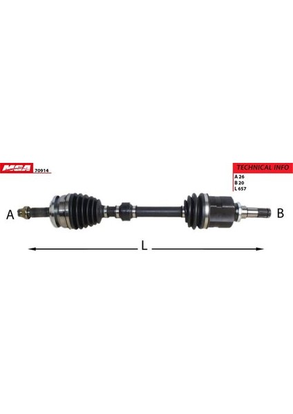 70914 Aks Sol Corolla Uyumlu 13-15 1.6 Vvtı Komple Manuel