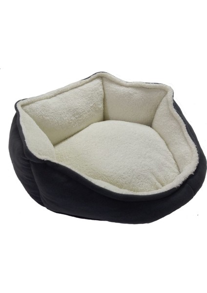 Luxury Lüks Kedi/köpek Yatağı, Sertifikalı Kumaş, Yıkanabilir, Silikon Elyaf Dolgulu 55 cm 1 Adet modelleri