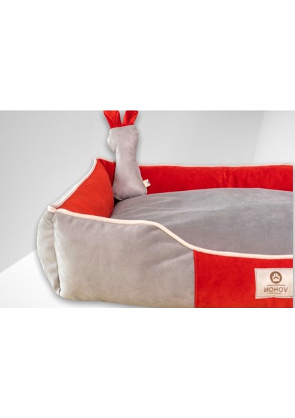 Luxury Premium Soft Seri Çift Renk Iç Mekan Fermuarlı Yıkanabilir Kedi ve Köpek Yatağı Xlarge 1 Adet