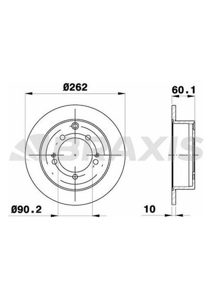 AE0605 Arka Fren Aynası Düz Mitsubishi Eklipse 94-99 Lancer 03-08 Outlander 01-06 Space Runner 99-03 261X5 MB928716