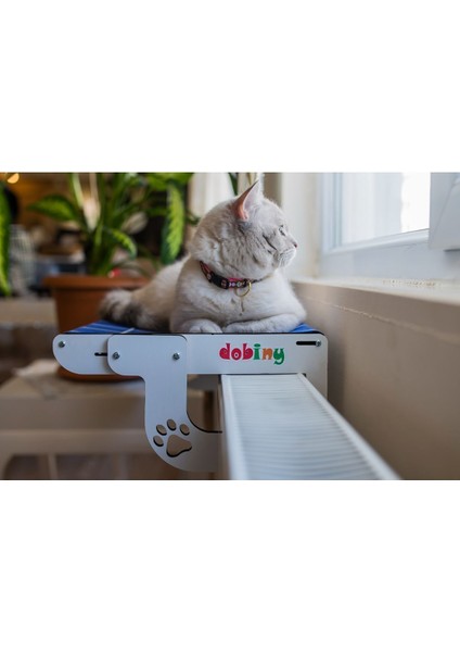 Luxury Ahşap Kedi Yatağı Cam Kenarı Radyatör Kalorifer Peteği Üstü Hamak 1 Adet