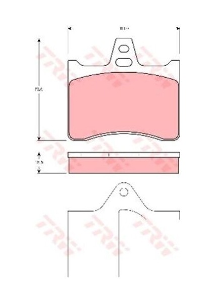 GDB1284 Fren Balatası Arka Xsara Break