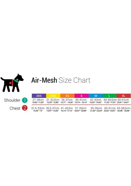 Airmesh Göğüs Tasması Emerald Xlarge