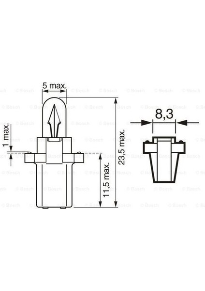 1987302515 Ampul Soket 24V 1.2W