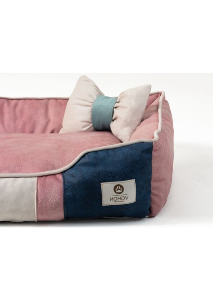 Luxury Limited Edition Deluxe Seri Yılanabilir Kedi ve Köpek Iç Mekan Yatağı (45*55) Small 1 Adet