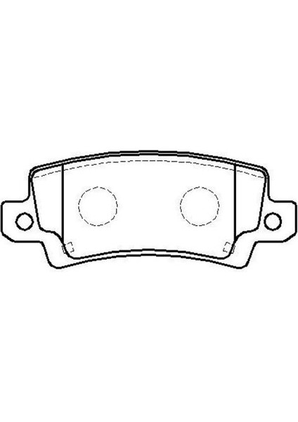 10101-30209 Fren Balata Takımı Arka Şimli Corolla Uyumlu Vvtı / D4D 2002-2006