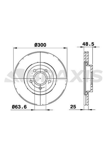 AE0042 Ön Fren Disk Aynası Focus Iı 04-Focus Iı C-Max 03-07 C-Max 07-1.6eco 1.6tdcı 2.0tdcı 2.1 7M511125BB