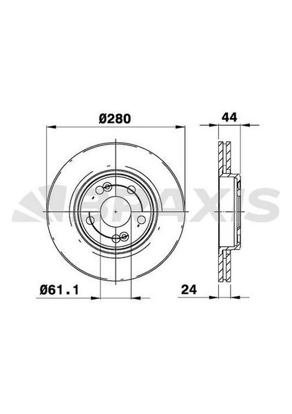 AE0156 Ön Fren Disk Aynası Havalı Laguna 1.6 2.0 16V 2.2dt 93 03 01-Safrane 2.2dt 2.5 20V 2.5td 92 12 00 4 7701206198