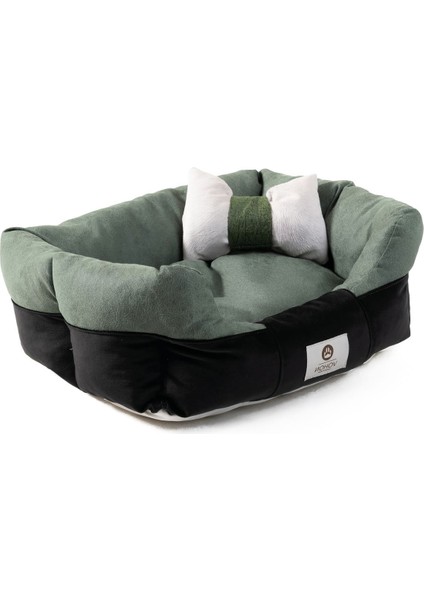 Luxury Elips Deluxe Seri Ultra Soft Yıkanabilir Iç Mekan Kedi ve Köpek Yatağı (50*40) Small 1 Adet