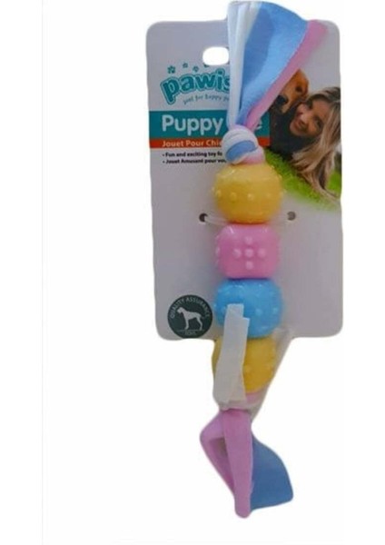 Puppy Life Diş Çıkarma Oyuncağı İpli Top Köpek Oyuncağı