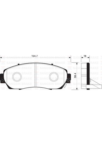 Sangsıng SP2115 Fren Balatası Ön Honda Crv 2.4 06- Odyssey 2.4 3.5 05- Benzinli GDB7738