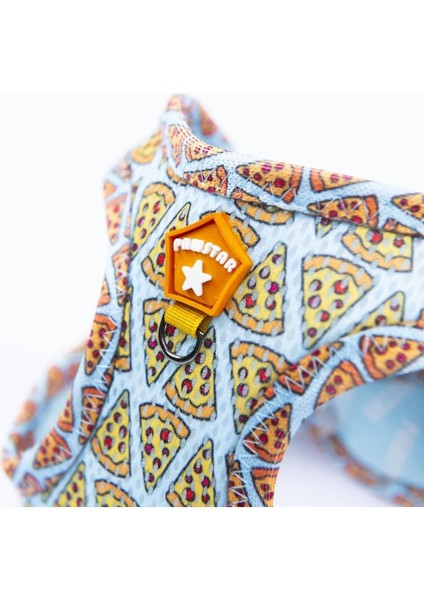 Luxury Pizza Air-Mesh Göğüs Tasması Kedi Köpek Göğüs Tasması 1 Adet