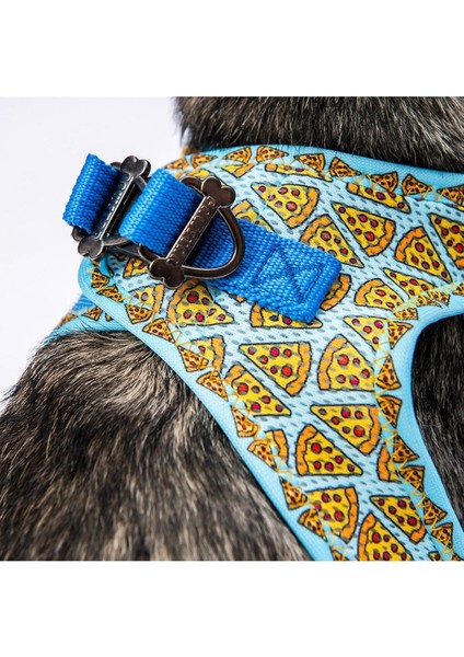 Luxury Pizza Air-Mesh Göğüs Tasması Kedi Köpek Göğüs Tasması 1 Adet
