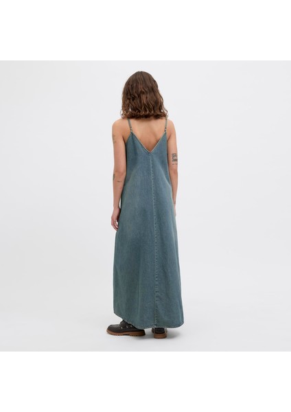 Kadin Askili Denim Elbise - Tuva