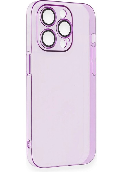 Apple iPhone 13 Pro Kılıf Armada Lensli Kapak - Mor Nrmsa