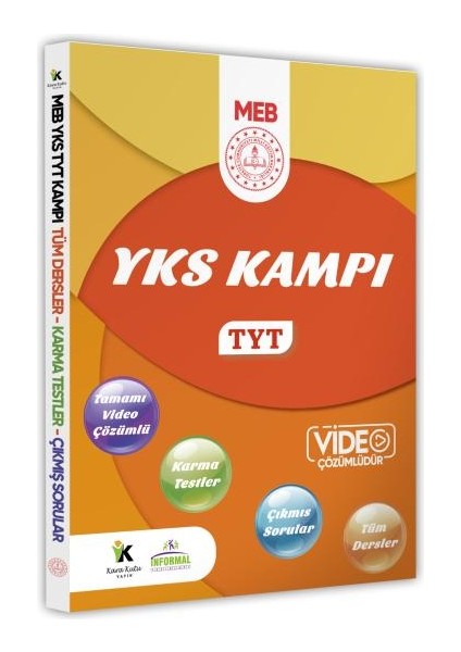 2025 Yks-Tyt Kampı Mebi Tüm Dersler Soru Bankası Video Çözümlü (A4 Kitap Boyutu-Renkli Baskı)