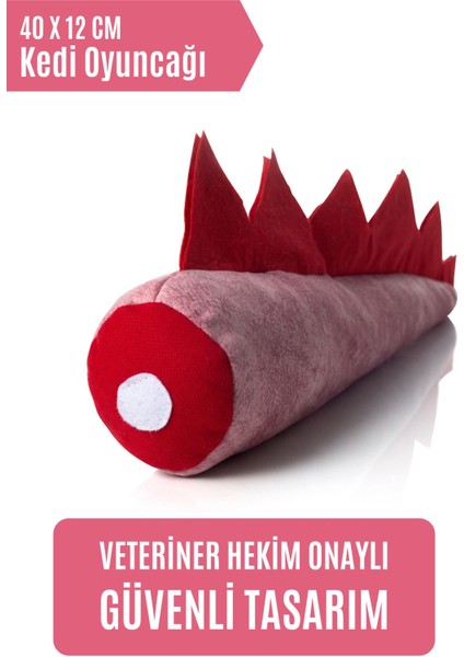 Luxury Matatabi - Dino (40X12CM) Bol Sesli, Bol Kokulu Kedi Oyuncağı 1 Adet
