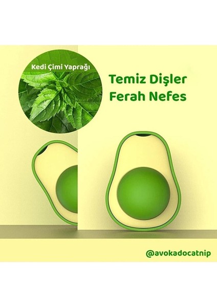 Luxury Avakado Doğal Catnipli Yenilebilir Kedi Nanesi Otu Oyun Topu Oyuncağı Top Oyuncak Kedi Yalama Topu 1 Adet fiyatları