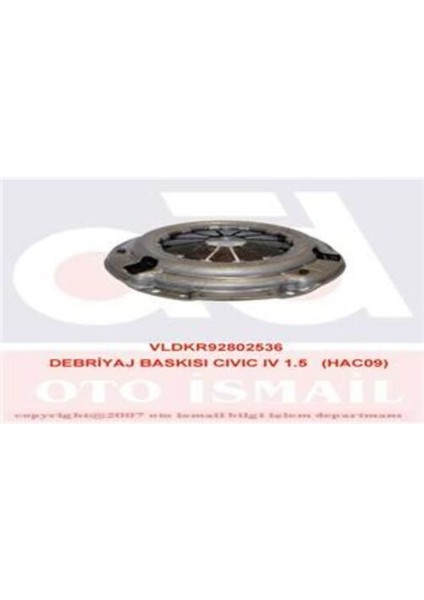 802536 Debriyaj Baskısı Cıvıc Hr-V 1.6 210