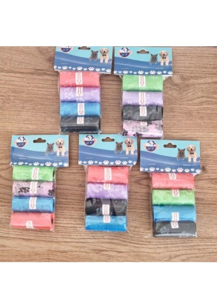 Luxury Kedi ve Köpek Kaka Poşeti Torbası 5 Paket,20 Rolu,toplam 300 Adet 1 Adet