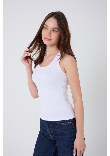 Kaşkorse 3 Lü Pk. Kadın Fitilli Görünümlü Kalın Askılı Basic Atlet fırsatları