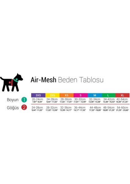 Air-Mesh Siyah Göğüs Tasması M