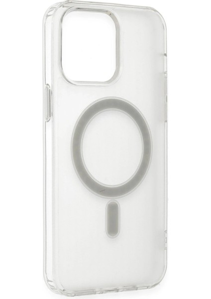 Iphone 14 Pro Max Kılıf Matte Şeffaf Magneticsafe - Şeffaf Nrmsa