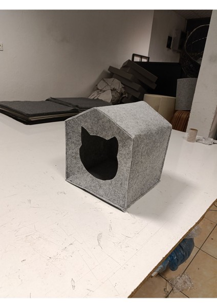 Luxury Minderli Keçe Kedi Evi 1 Adet indirimleri