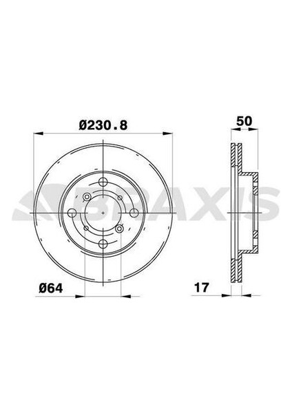 AE0600 Ön Fren Disk Aynası Havalı Suzuki Alto 1994-2002 Suzuki Swift 1989-2001 Justy 1.3 4WD 1995-2003 231MM 55311M72F00