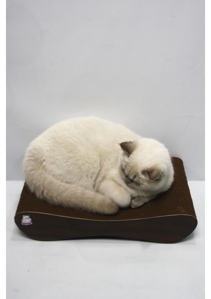 Luxury Kedi Tırmalama Kanepesi – Karton Tırmalama – Yatay Tırmalama - Small (43X24X8,5 Cm) - Kahverengi 1 Adet