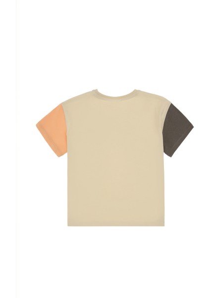 Erkek Çocuk Açık Haki Tişört 50307154-VR183 modelleri