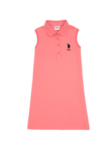 Kız Çocuk Pembe Elbise (Örme) 50306052-VR041
